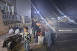 Azerbaijan's next relocation convoy arrived in Kalbajar city , families receive their house keys -VIDEO  -UPDATED-1 