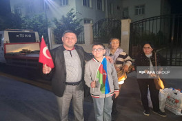 Azerbaijan's next relocation convoy arrived in Kalbajar city , families receive their house keys -VIDEO  -UPDATED-1 