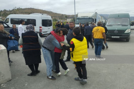 Azerbaijan's next relocation convoy arrived in Kalbajar city , families receive their house keys -VIDEO  -UPDATED-1 