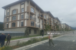 Azerbaijan's next relocation convoy arrived in Kalbajar city , families receive their house keys -VIDEO  -UPDATED-1 