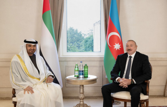 President of Azerbaijan Ilham Aliyev held one-on-one meeting with President of United Arab Emirates