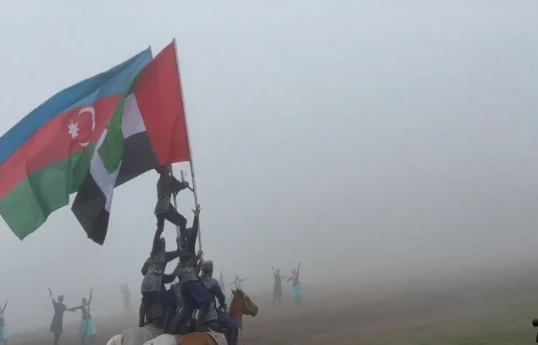 Symbolic Karabakh horse parade held at Cıdır Plain to mark friendship with UAE -VIDEO 