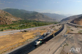 Construction of Horadiz–Jabrayil–Zangilan–Aghband road reaches 95% completion