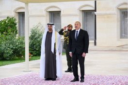 Official welcome ceremony was held for President of United Arab Emirates in Shusha