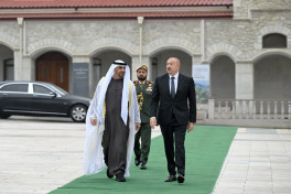 Official welcome ceremony was held for President of United Arab Emirates in Shusha