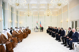 President Ilham Aliyev held expanded meeting with President Sheikh Mohamed bin Zayed Al Nahyan, and Azerbaijan-UAE documents exchanged-UPDATED 