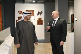 Presidents of Azerbaijan and the United Arab Emirates visited Shusha Branch of National Carpet Museum