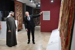 Presidents of Azerbaijan and the United Arab Emirates visited Shusha Branch of National Carpet Museum