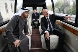 Presidents Ilham Aliyev and Sheikh Mohamed bin Zayed Al Nahyan reviewed construction progress at New Shusha Mosque