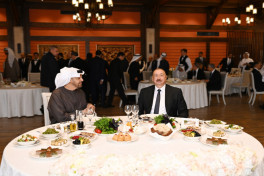 President Ilham Aliyev hosted official luncheon in honor of UAE President in Shusha