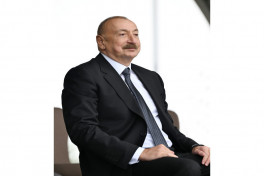 Presidents Ilham Aliyev and Sheikh Mohamed bin Zayed Al Nahyan watched Karabakh horses show at Jidir Duzu