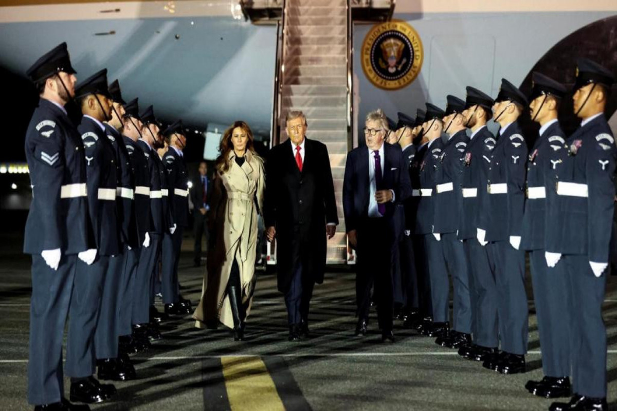 Trump and Melania arrive in London for historic second state visit to the UK