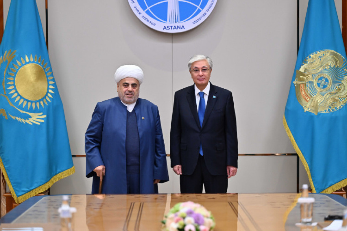 President of Kazakhstan receives Sheikhulislam Allahshukur Pashazade