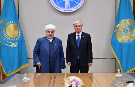 President of Kazakhstan receives Sheikhulislam Allahshukur Pashazade