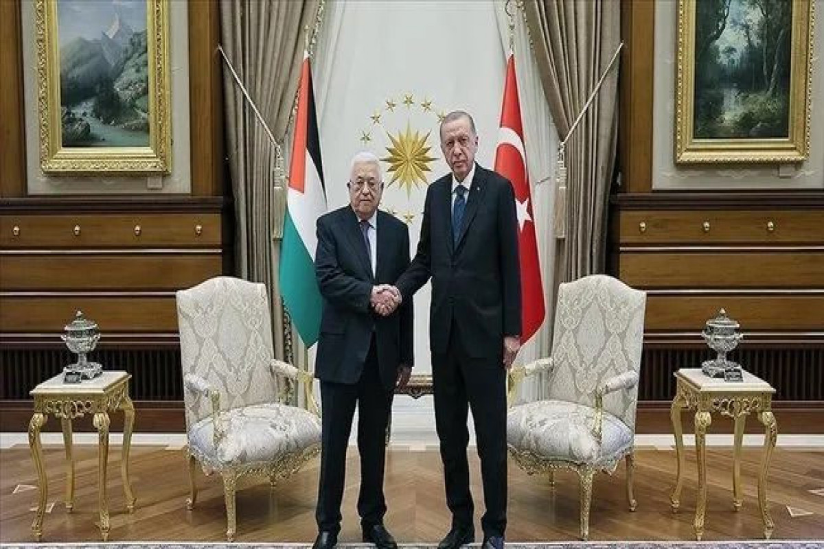Turkish President Erdoğan meets Palestinian President Abbas in Ankara
