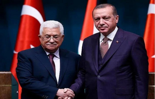 President of the State of Palestine, Mahmoud Abbas, Turkish President Recep Tayyip Erdoğan