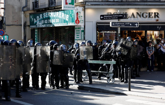French unions strike against austerity, pressuring Macron