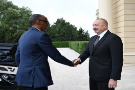 Official welcome ceremony was held for President of Rwanda