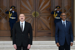 Official welcome ceremony was held for President of Rwanda
