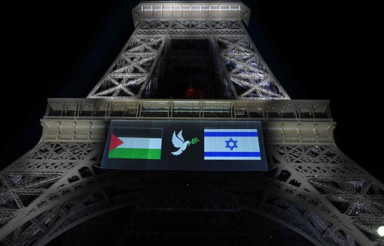 Palestinian, Israeli flags put on Eiffel Tower ahead of France’s recognition of Palestine