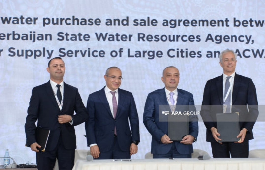 PPP agreement signed for Caspian Sea desalination plant construction -PHOTO 