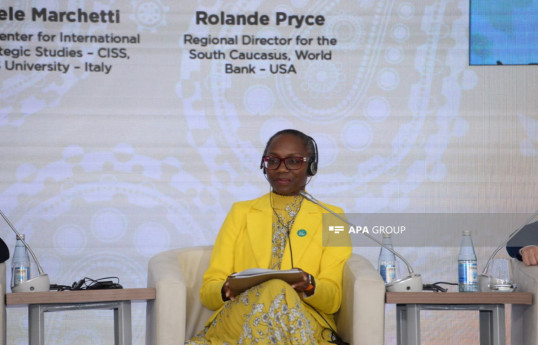 Rolande Pryce, the World Bank Regional Director for the South Caucasus