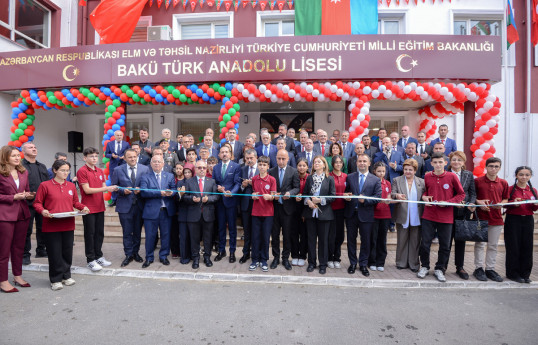 Azerbaijan and Türkiye inaugurate new building of Baku Turkish Anatolian High School