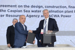 PPP agreement signed for Caspian Sea desalination plant construction -PHOTO 