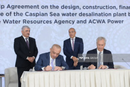 PPP agreement signed for Caspian Sea desalination plant construction -PHOTO 