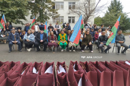 Azerbaijan relocates another group of residents to Hasanriz village in Aghdara, families receive house keys-PHOTO  -VIDEO -UPDATED-1 
