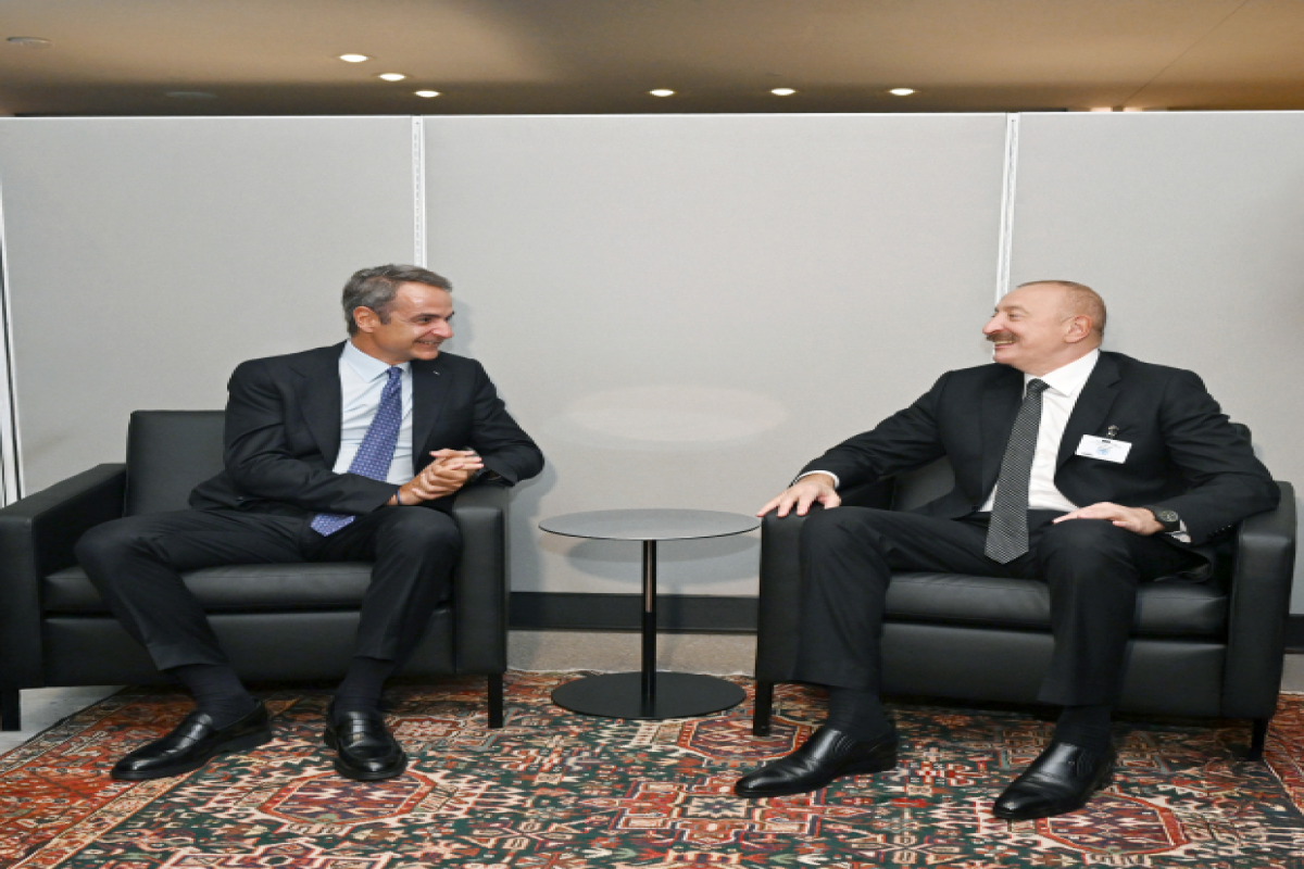 President of Azerbaijan Ilham Aliyev met with Prime Minister of Greece at UN headquarters in New York-UPDATED 