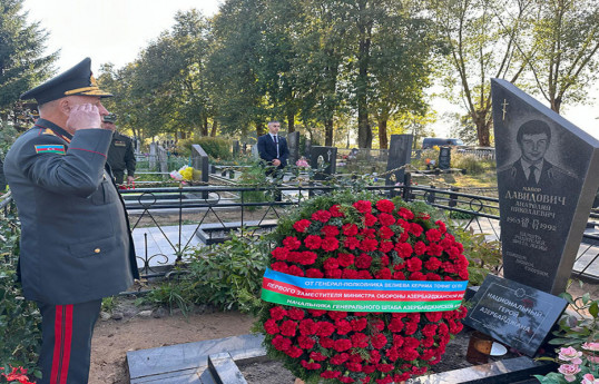 Chief of General Staff visits grave of Azerbaijan National Hero in Belarus -PHOTO 