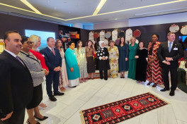 Leyla Aliyeva, head and founder of IDEA, and Arzu Aliyeva participated in the “Treasures Behind the Doors of Anatolia” exhibition in New York