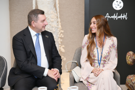 Leyla Aliyeva, head and founder of IDEA, and Arzu Aliyeva participated in the “Treasures Behind the Doors of Anatolia” exhibition in New York
