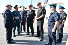 Russian border guard ship “Rasul Hamzatov” visits Baku port -PHOTO 