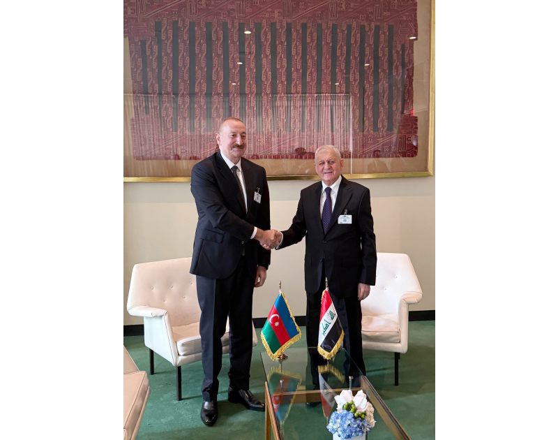 President of Azerbaijan Ilham Aliyev met with President of Iraq at UN headquarters in New York-UPDATED 