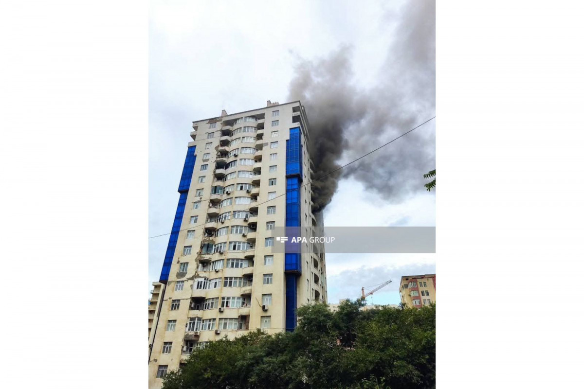 Blaze in Baku residential tower brought under control, no casualties reported -PHOTO 