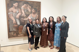 Founder and head of IDEA Public Union Leyla Aliyeva and Arzu Aliyeva visit Museum of Modern Art in New York
