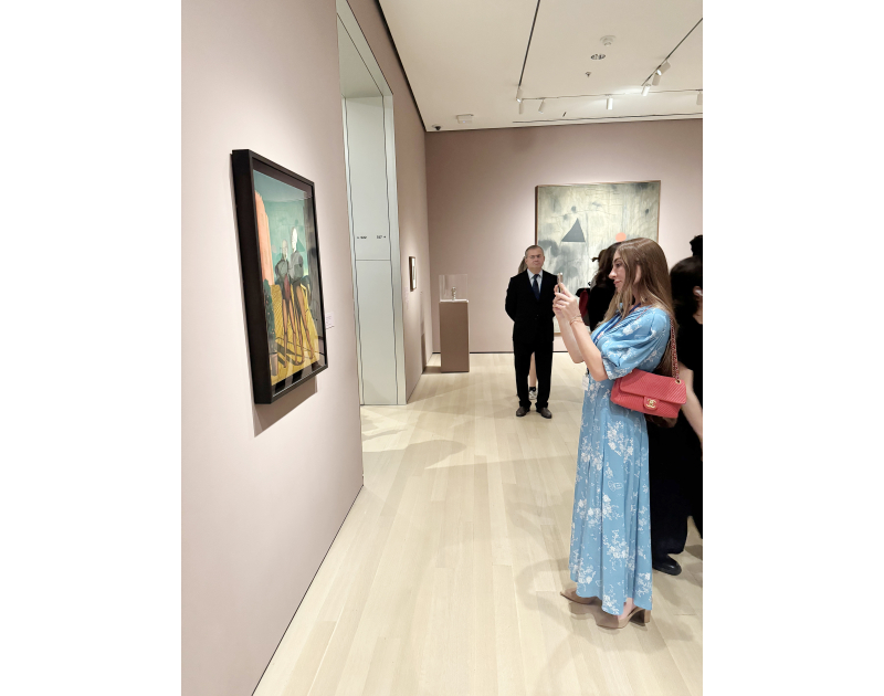Founder and head of IDEA Public Union Leyla Aliyeva and Arzu Aliyeva visit Museum of Modern Art in New York