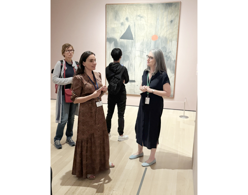 Founder and head of IDEA Public Union Leyla Aliyeva and Arzu Aliyeva visit Museum of Modern Art in New York