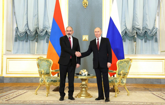 Putin meets with Armenian premier Pashinyan in Moscow