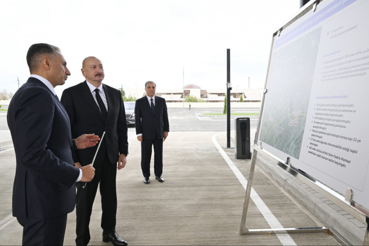 President Ilham Aliyev attended inauguration of BakuBus LLC’s Ganja Bus Depot-PHOTO 