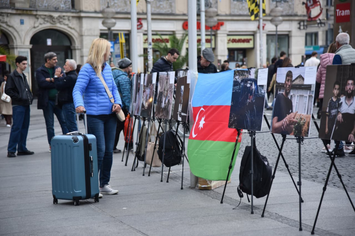 Photo exhibition dedicated to Azerbaijan’s mine victims opens in central Munich square