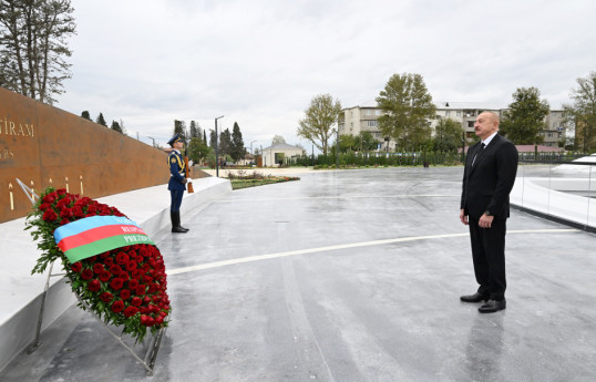 President Ilham Aliyev honored memory of Patriotic War martyrs with a minute of silence on Remembrance Day-VIDEO 