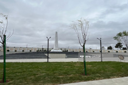 Azerbaijan carried out large-scale restoration work at the Military Memorial Cemetery, and a grand monument erected