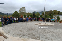 Martyrs honored with one-minute silence in Azerbaijan's Khankendi, Aghdara, and Khojaly-PHOTO 