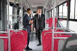 President Ilham Aliyev attended inauguration of BakuBus LLC’s Ganja Bus Depot-PHOTO 