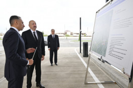 President Ilham Aliyev attended inauguration of BakuBus LLC’s Ganja Bus Depot-PHOTO 