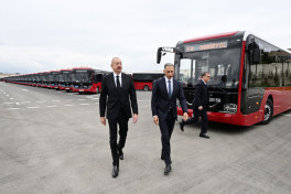 President Ilham Aliyev attended inauguration of BakuBus LLC’s Ganja Bus Depot-PHOTO 
