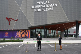 President Ilham Aliyev participated in opening of Yevlakh Olympic Sports Complex